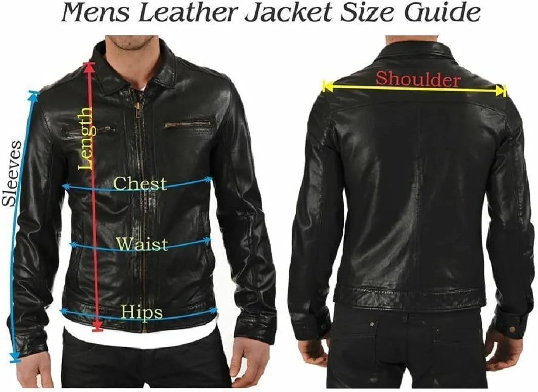Mens Tom Brown Suede Leather Caf Racer Jacket (Regular, Big & Tall and Short)
