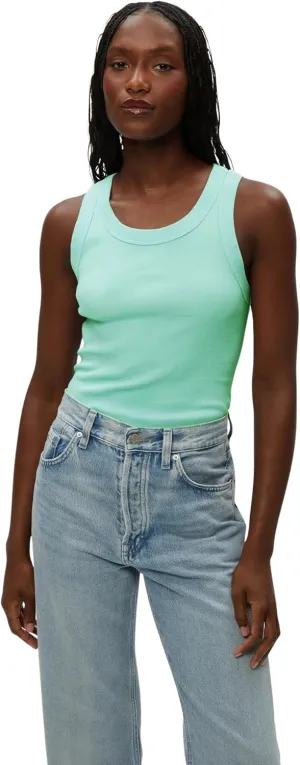 Michael Stars Women's Paloma Wide Binding Cotton Tank Top - Everyday Basic