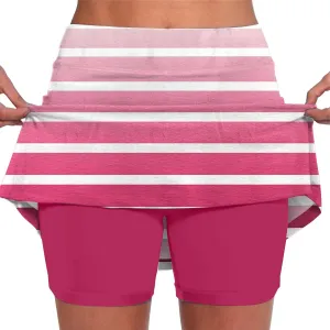 Mini Skirts for Women Casual High Waisted Tennis Golf Skorts Side Pockets Summer Workout 2 in 1 Shorts Underneath Plus Size