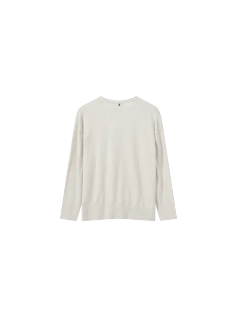 Mos Mosh Ecru Tani V Neck Knit