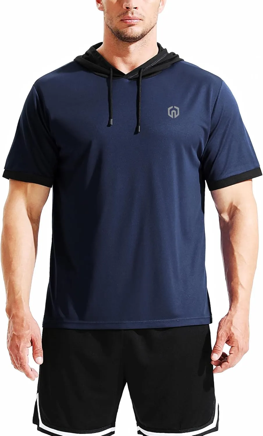 NELEUS Men's Dry Fit Performance Athletic Shirt with Hoods