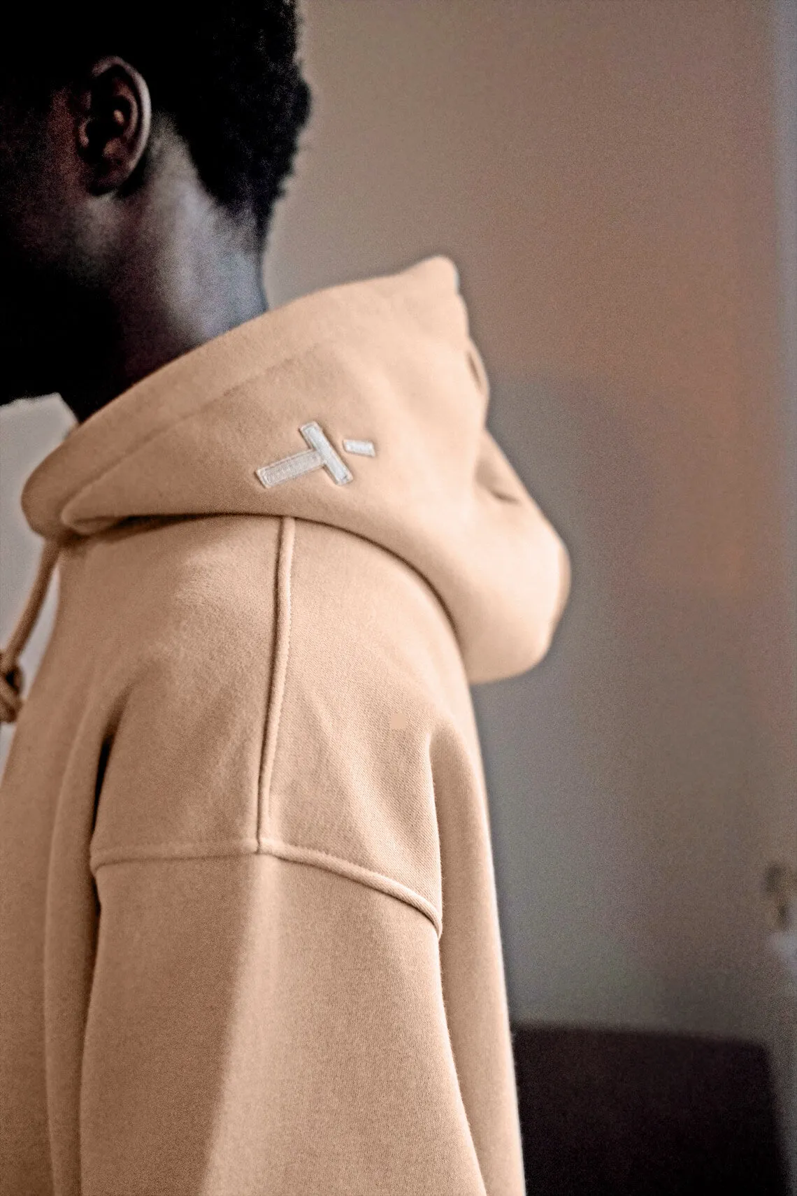Oversized Washed Hoody - Sand