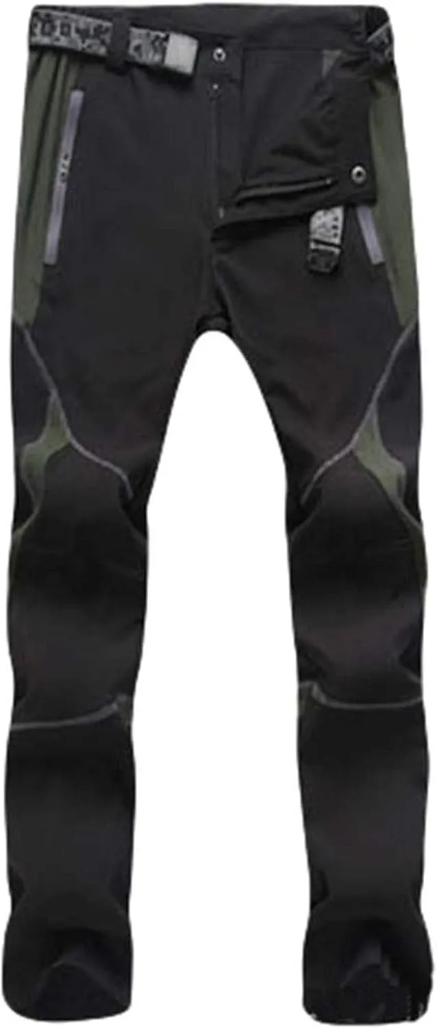 Pants For Men Mens Trendy Waterproof Pants Splice Windproof Trousers Softshell Outdoor Hiking Trousers Cargo Pants