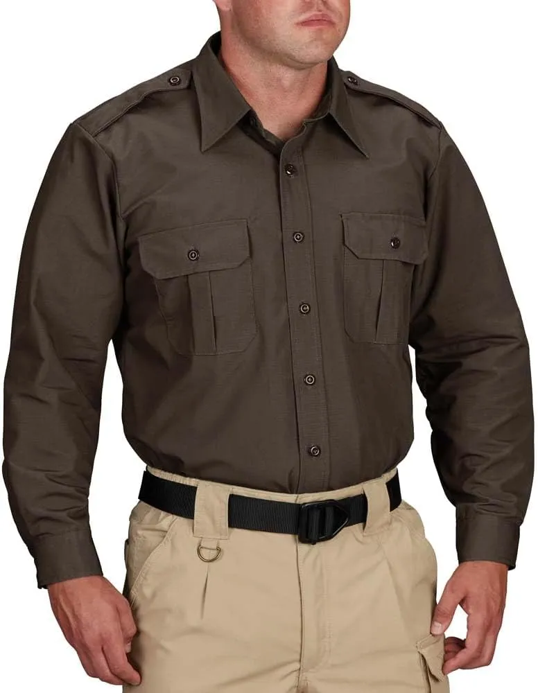 Propper Men's Long Sleeve Tactical Shirt, Khaki, Large Long
