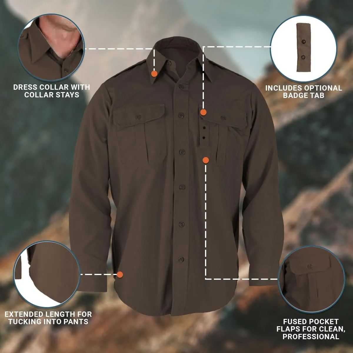Propper Men's Long Sleeve Tactical Shirt, Khaki, Large Long