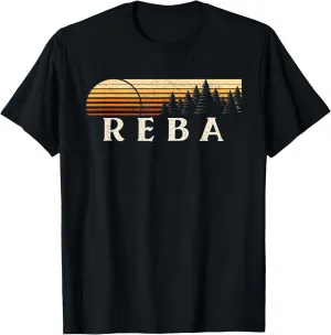Reba, VA Vintage Evergreen Sunset Eighties Retro T-Shirt