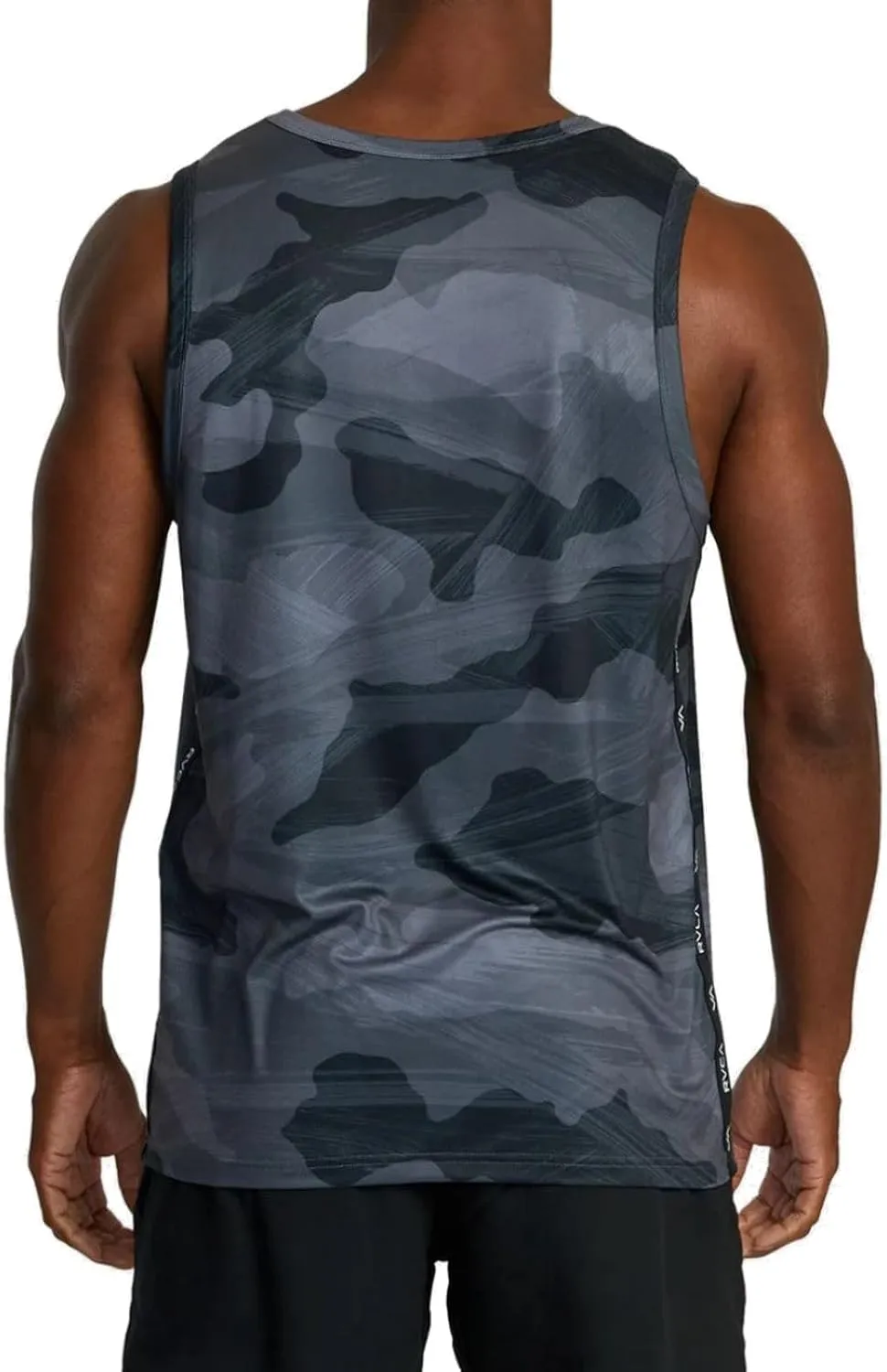 RVCA Men's Sport 4-Way Stretch Vent Banded Performance Tank Top