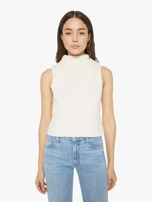 SABLYN Atticus Roll Neck Cropped Tank - Gardenia