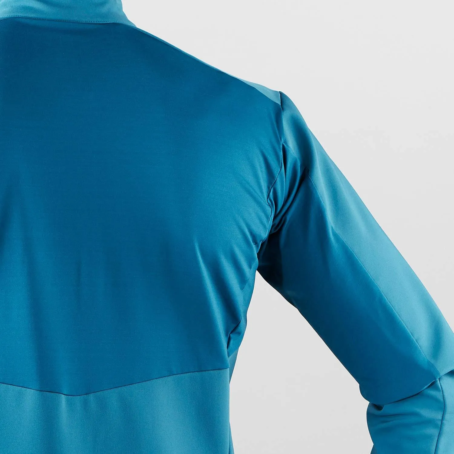 Salomon Agile Softshell XC Ski Jacket Mens Sz M Lyons Blue/Poseidon