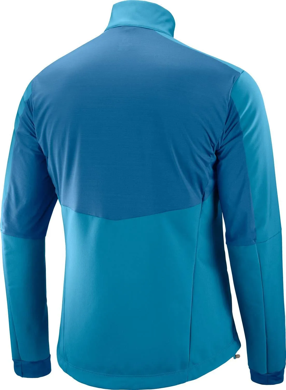 Salomon Agile Softshell XC Ski Jacket Mens Sz M Lyons Blue/Poseidon