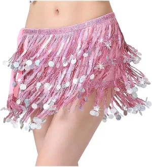 Short Skirt for Women Sexy Fashion Drawstring Sequin Skirts Fashion Fringe High Waisted Skirt Sports Party Skirt