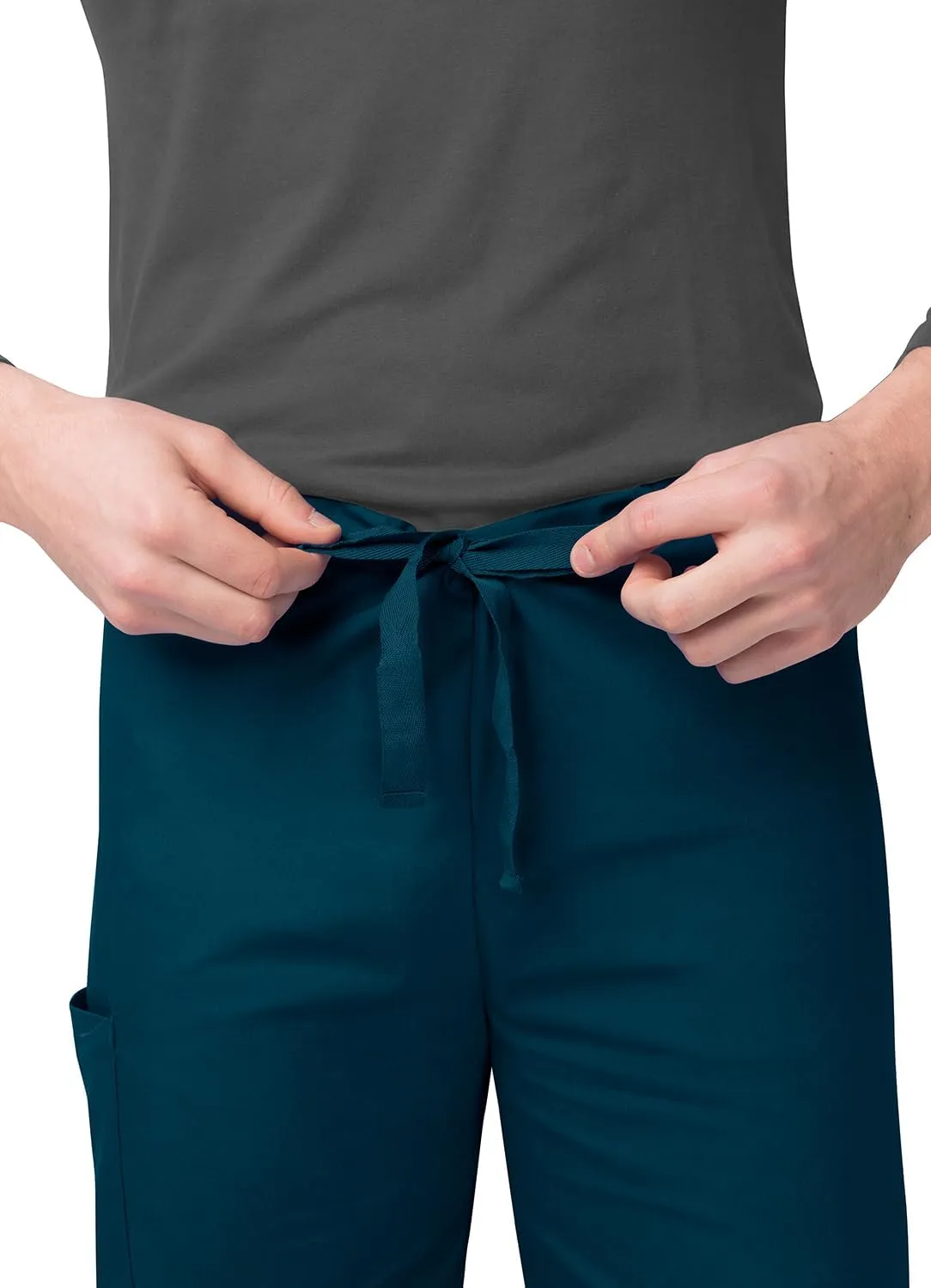 Sivvan Unisex Scrubs - Classic V-Neck Top & Drawstring Pants Scrub Set
