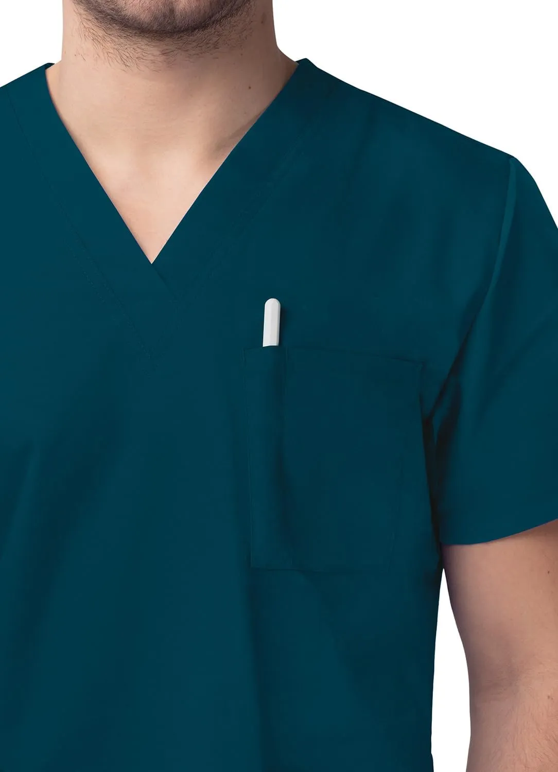 Sivvan Unisex Scrubs - Classic V-Neck Top & Drawstring Pants Scrub Set