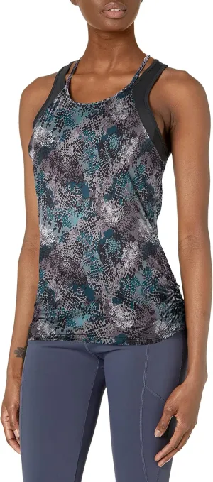 Spalding Women's Active Shirred Side Tank Top, Regular and Plus Size