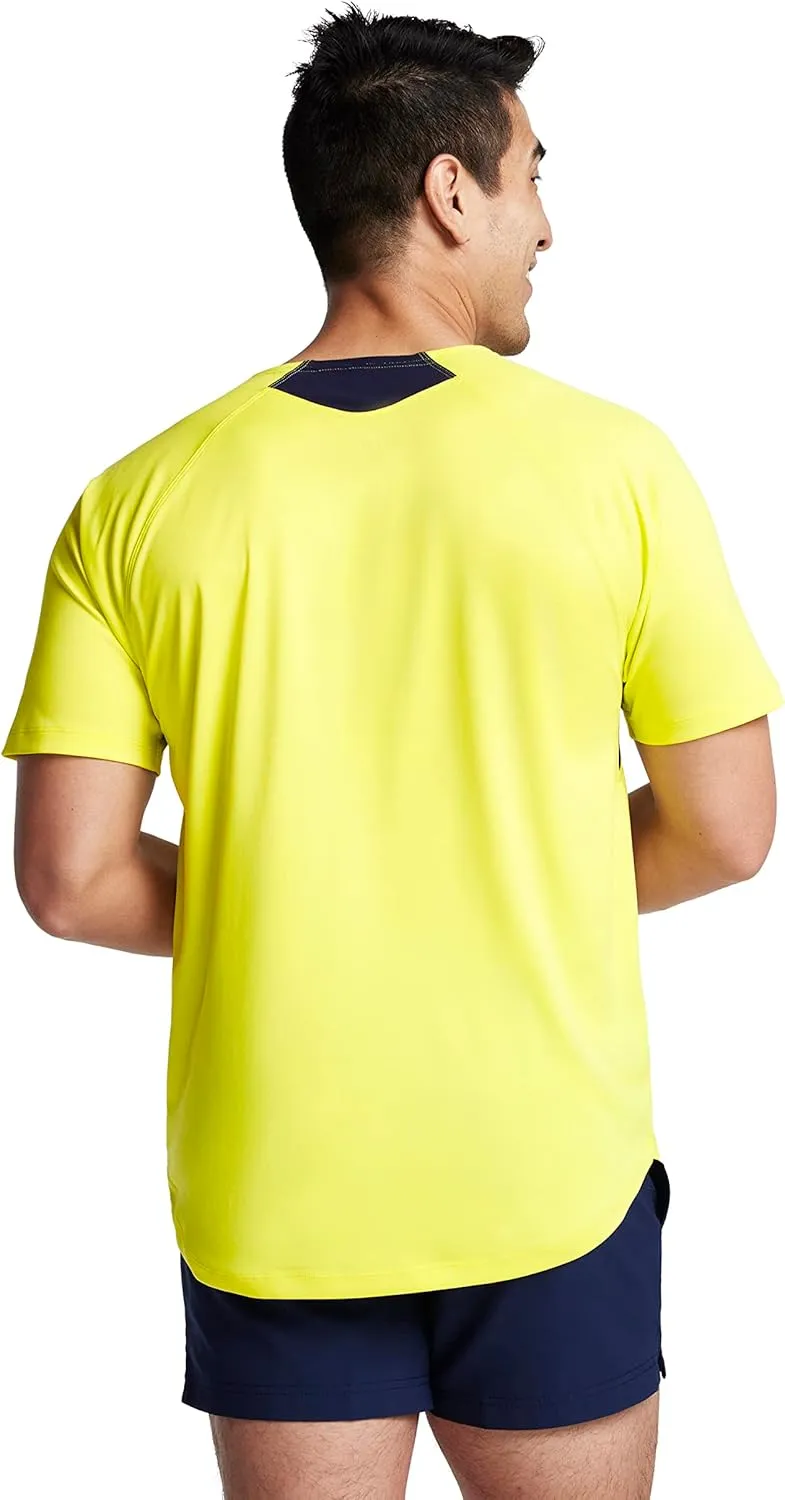 Speedo Men's Uv Swim Shirt Short Sleeve Fitness Rashguard