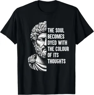 Stoic Philosopher Marcus Aurelius Quote Motivational Wisdom T-Shirt