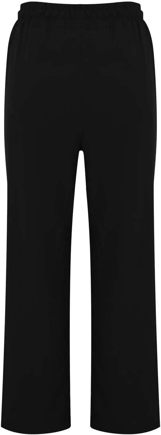 Summer Linen Pants for Women 2025 Casual Drawstring High Waisted Linen Pants Beach Wide Leg Trousers with Pockets