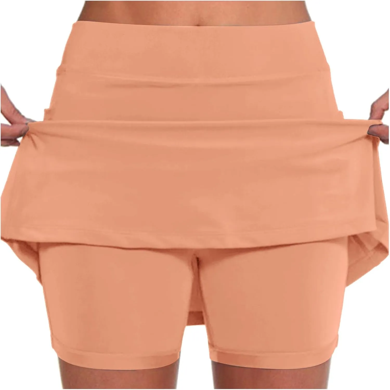 Summer Skorts For Women 2025 Trendy Lightweight Skirt Athletic Inner Shorts Running Tennis Golf Workout Leggings