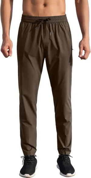 Sweatpants for Men Sport Tapered Cargo Mens Renissance Elastic Waist Coloured Split Flex Baggy Joggers Men Black,Dark