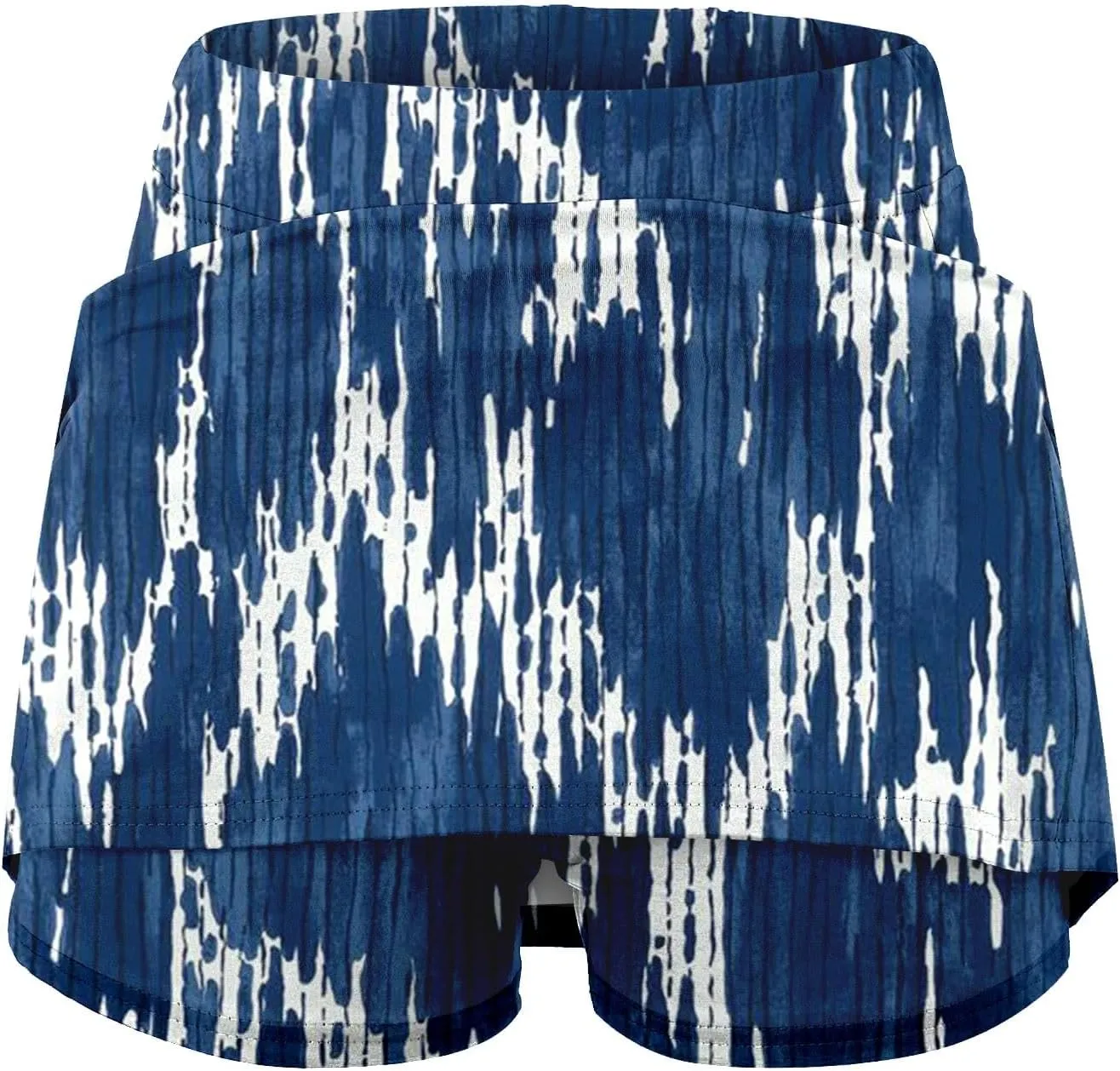 Tennis Mini Skirts for Women Summer Tie Dye Stretch Golf Skorts Lounge Workout 2 in 1 Preepy Short Sports Leggings Plus Size