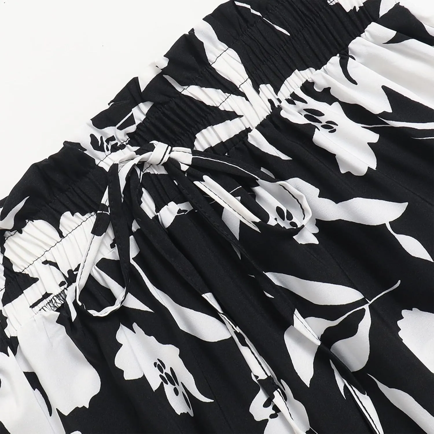 Tiered Maxi Skirts for Women Comfy Ruffle Hem Flowy Swing Elastic High Waisted Summer Cover Ups Long Skorts