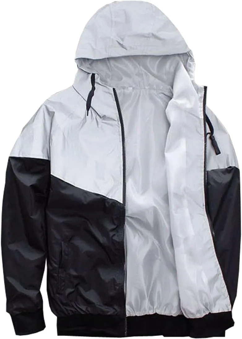 TR Mens Reflective Jacket Coat Hight Visibility Cycling Jacket