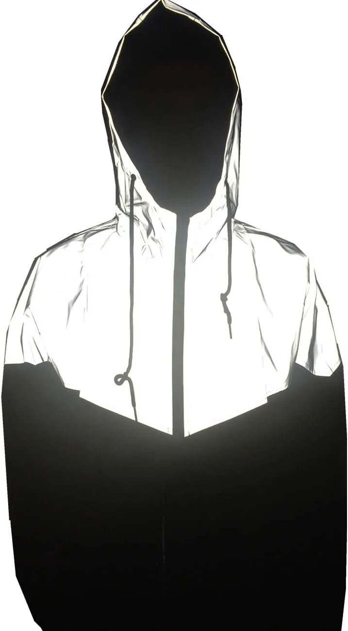 TR Mens Reflective Jacket Coat Hight Visibility Cycling Jacket