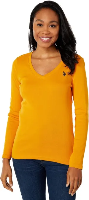 U.S. Polo Assn. Juniors' Ribbed V-Neck T-Shirt
