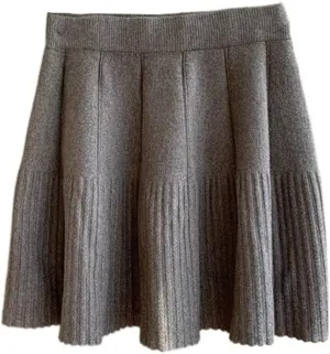 Velvet Midi Skirt for Women, Autumn Winter