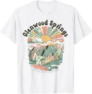 Vintage Glenwood Springs Colorado Mountains Hiking Sunset T-Shirt