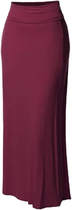 Vintage Skirts for Women Midi Length Skirt Women Maxi Solid Stitching Comfort Bodycon Waist High Lady's Long Tennis