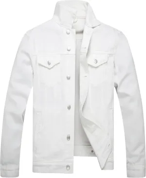 voeeron Denim Jacket Men Durable Comfortable and High Performance Jean Jacket Men
