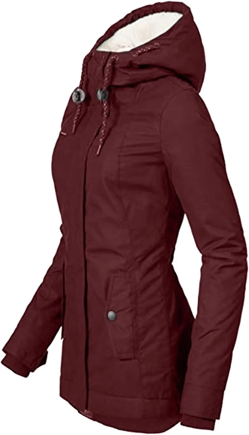 Windbreaker Cardigans Tops Windbreaker Jackets for Wowomen Fuzzy Quilted Jackets Padded Jacket Winter Coat Fall Cozy