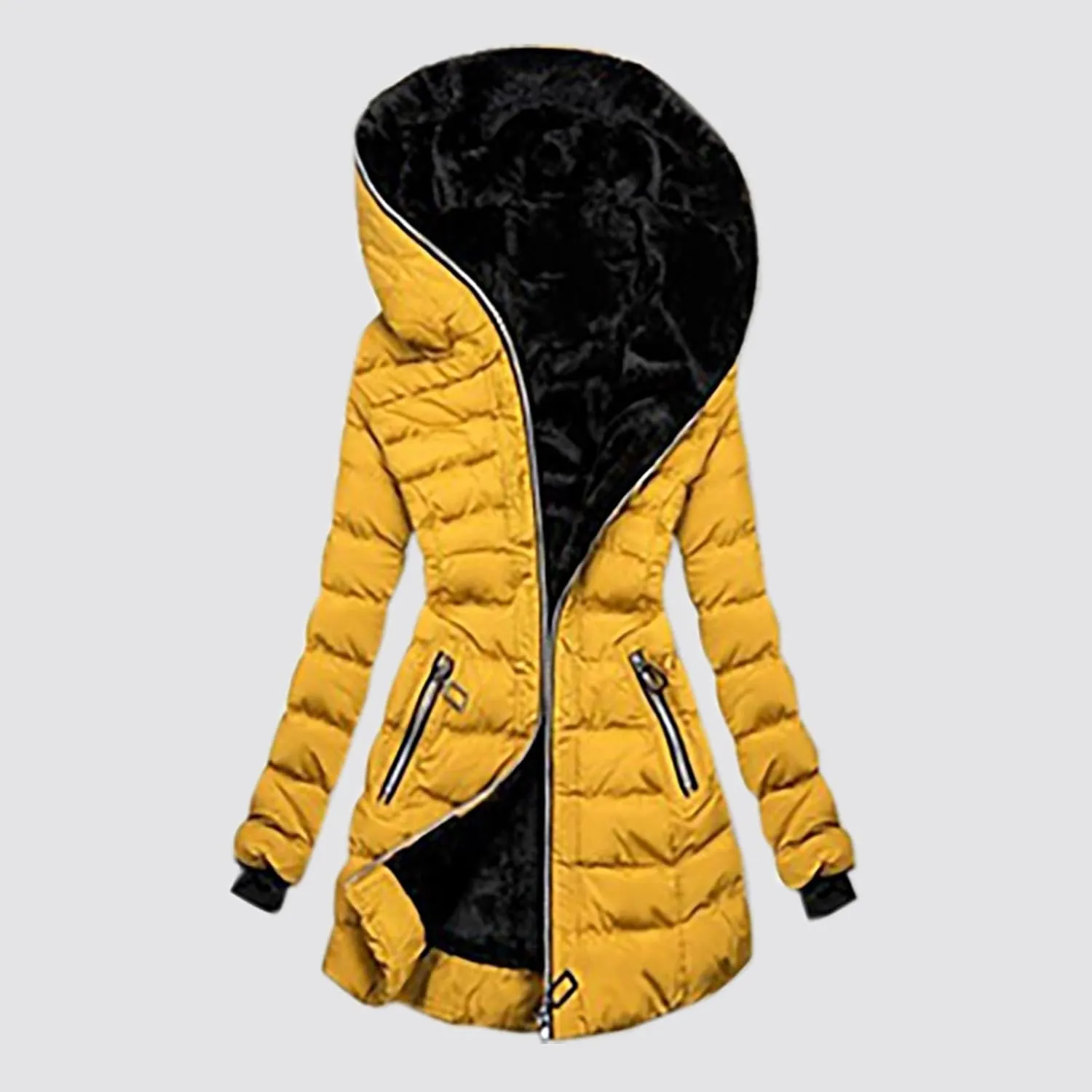 Windbreaker Cardigans Tops Windbreaker Jackets for Wowomen Fuzzy Quilted Jackets Padded Jacket Winter Coat Fall Cozy