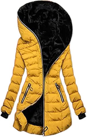 Windbreaker Cardigans Tops Windbreaker Jackets for Wowomen Fuzzy Quilted Jackets Padded Jacket Winter Coat Fall Cozy