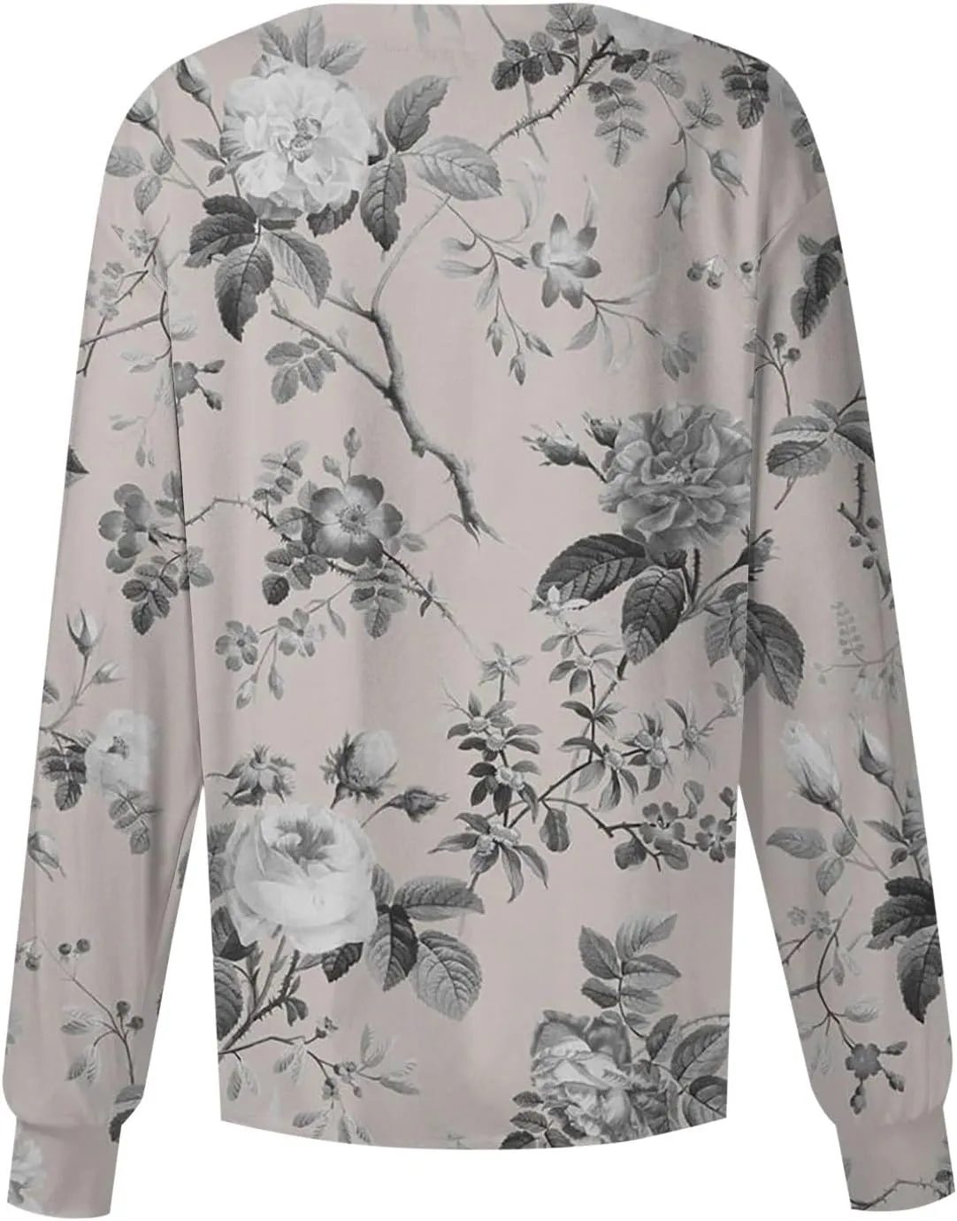Women Scrubs Jacket Long Sleeve Snap Front Warm Up Medical Scrub Tops Butterfly Print Nurse Working Uniforms