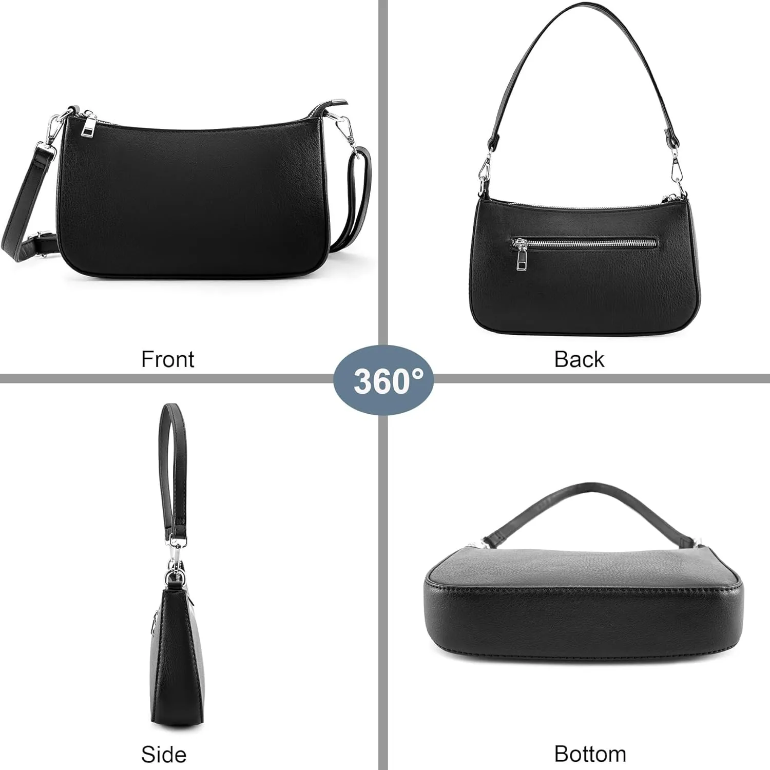 Women Shoulder Bag Convertible Crossbody Bag Hobo Top-Handle Tote Bags