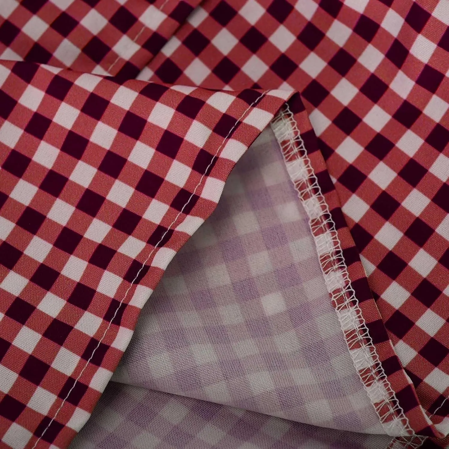 Women Y2k Plaid Mini Skirt Ruffle Layered Short Skirt Gingham A Line Skirt Cute Summer Smocked High Waist Skirts