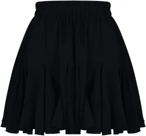 Women's Flowy Pleated Mini Skater Skirt Basic Casual High Waisted Ruffles Flared Skirts Summer Beach Short Skirt