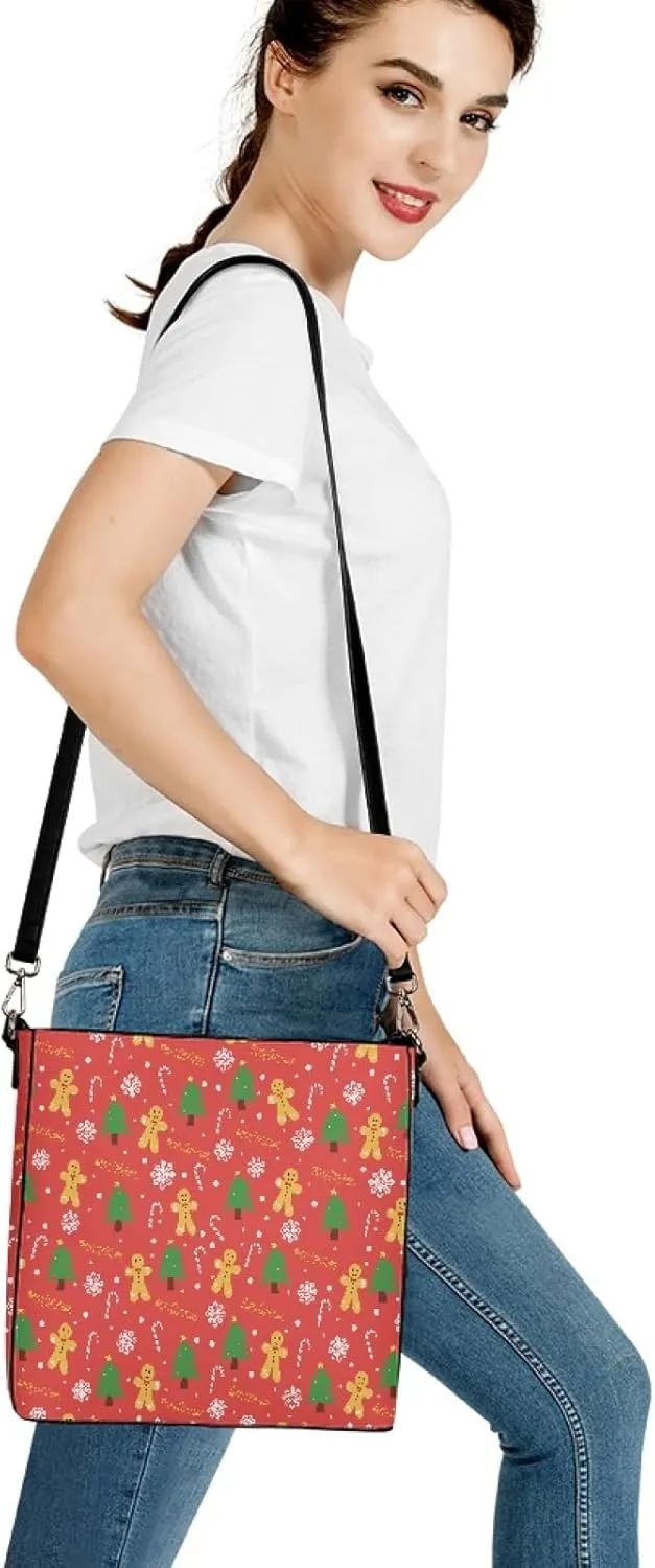 Women's Handbag Leather Tote Shoulder Bucket Bags Crossbody Top-handle Bag