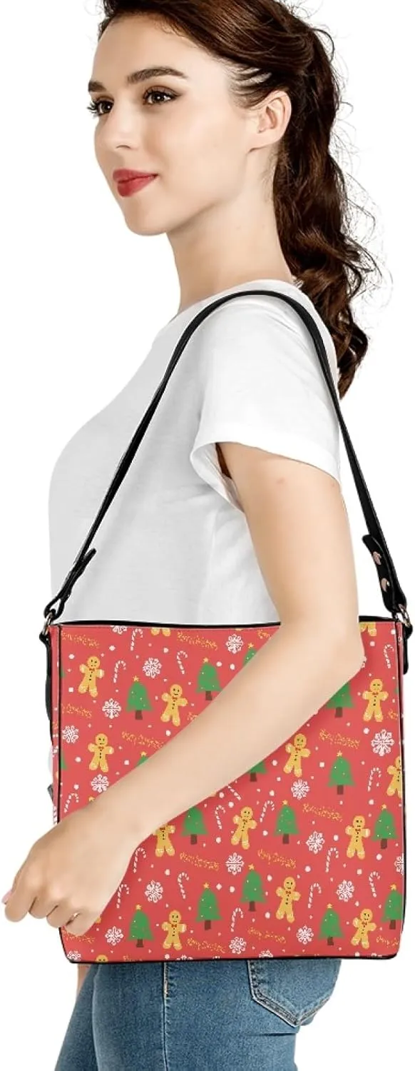 Women's Handbag Leather Tote Shoulder Bucket Bags Crossbody Top-handle Bag