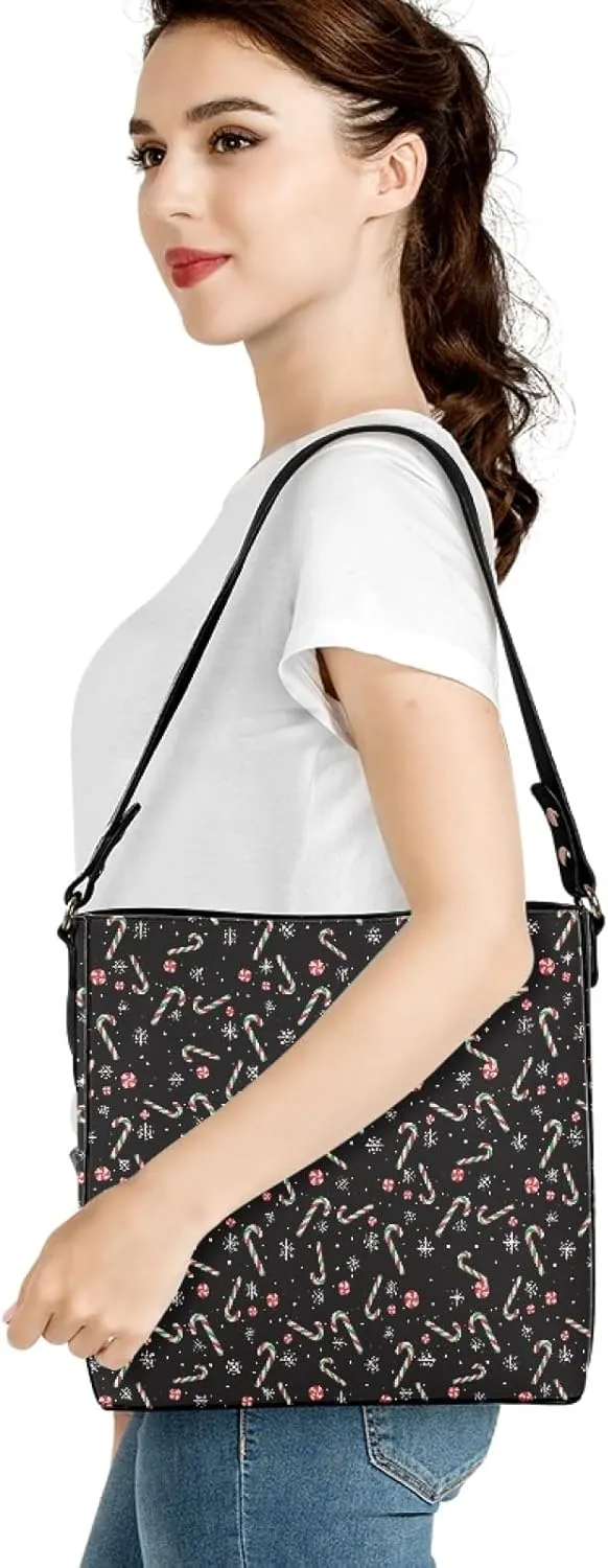 Women's Handbag Leather Tote Shoulder Bucket Bags Crossbody Top-handle Bag