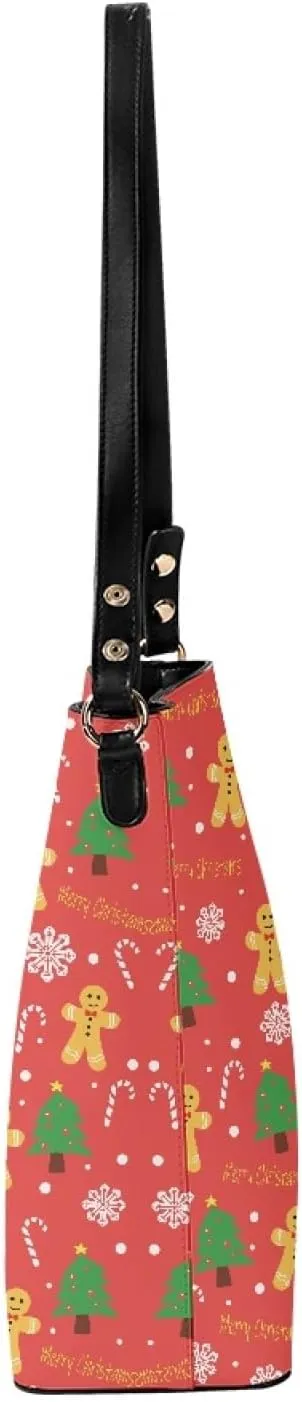 Women's Handbag Leather Tote Shoulder Bucket Bags Crossbody Top-handle Bag