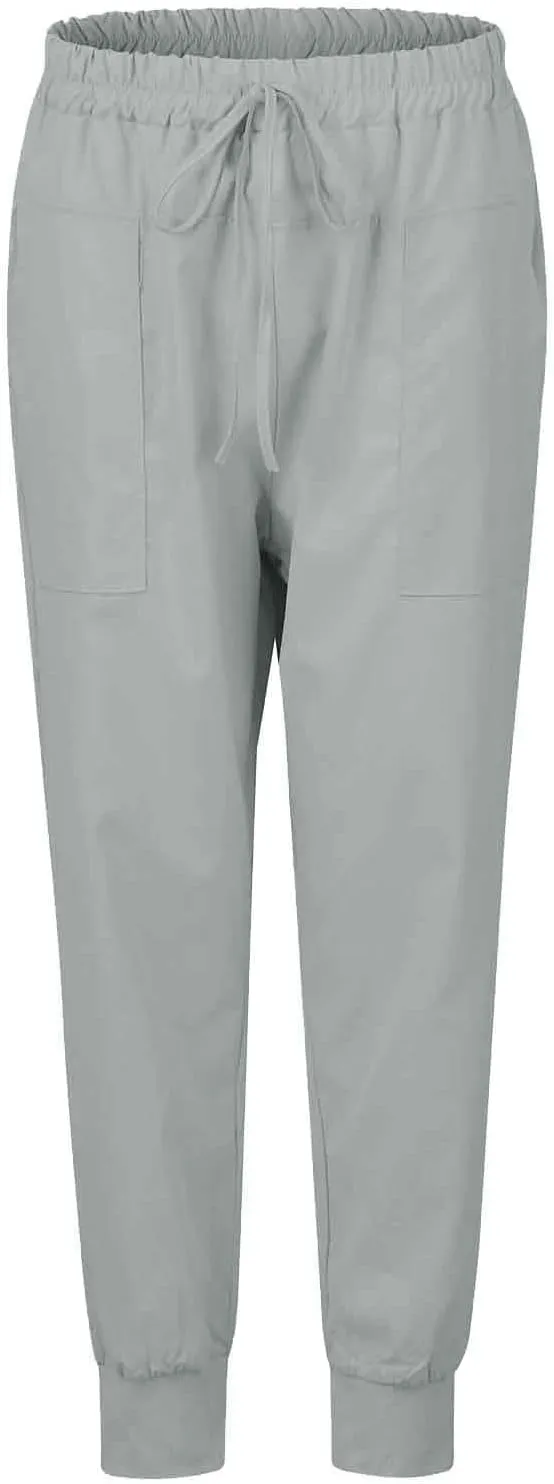 Women's Harem Pants High Waist Boho Trousers with Pockets Summer Casual Cropped Tapered Lightweight Beach Outfits