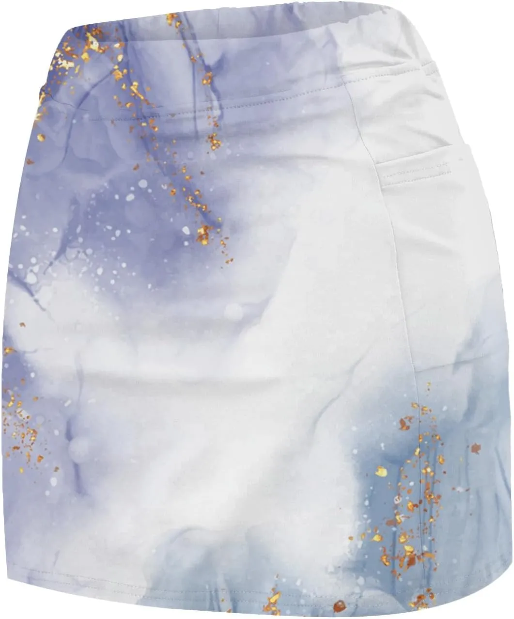 Women's High Waisted Skirts with Built in Shorts Athletic Tennis Skort Tie-Dye Print Gym Yoga Golf Short Dress Plus Size 2024