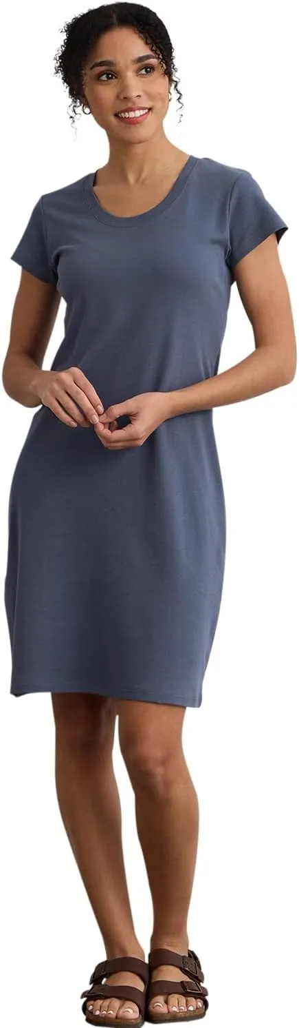Women's Organic All-Cotton Scoop Neck T-Shirt Dress