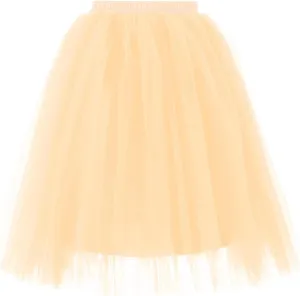 Women's Petticoat Skirt Puffy Tutu Skirt Costume Layered Ballet Tulle Pettiskirts Pleated Tulle Petticoat Tutu