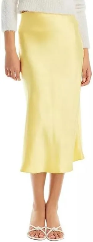 Womens Satin Maxi Skirt Silk Elegant High Waist Cocktail Midi Skirts A Line Flowy Ruffle Summer Party Skirt