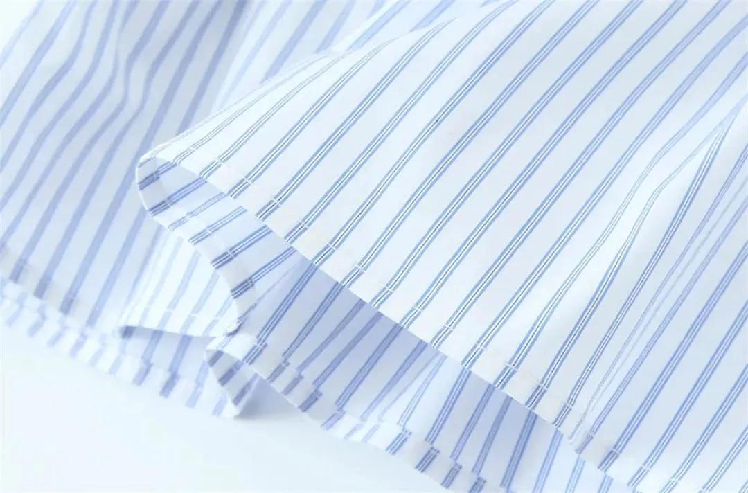 Women's Striped Patchwork Poplin Tank Top Front Covered Button Straps Camisole