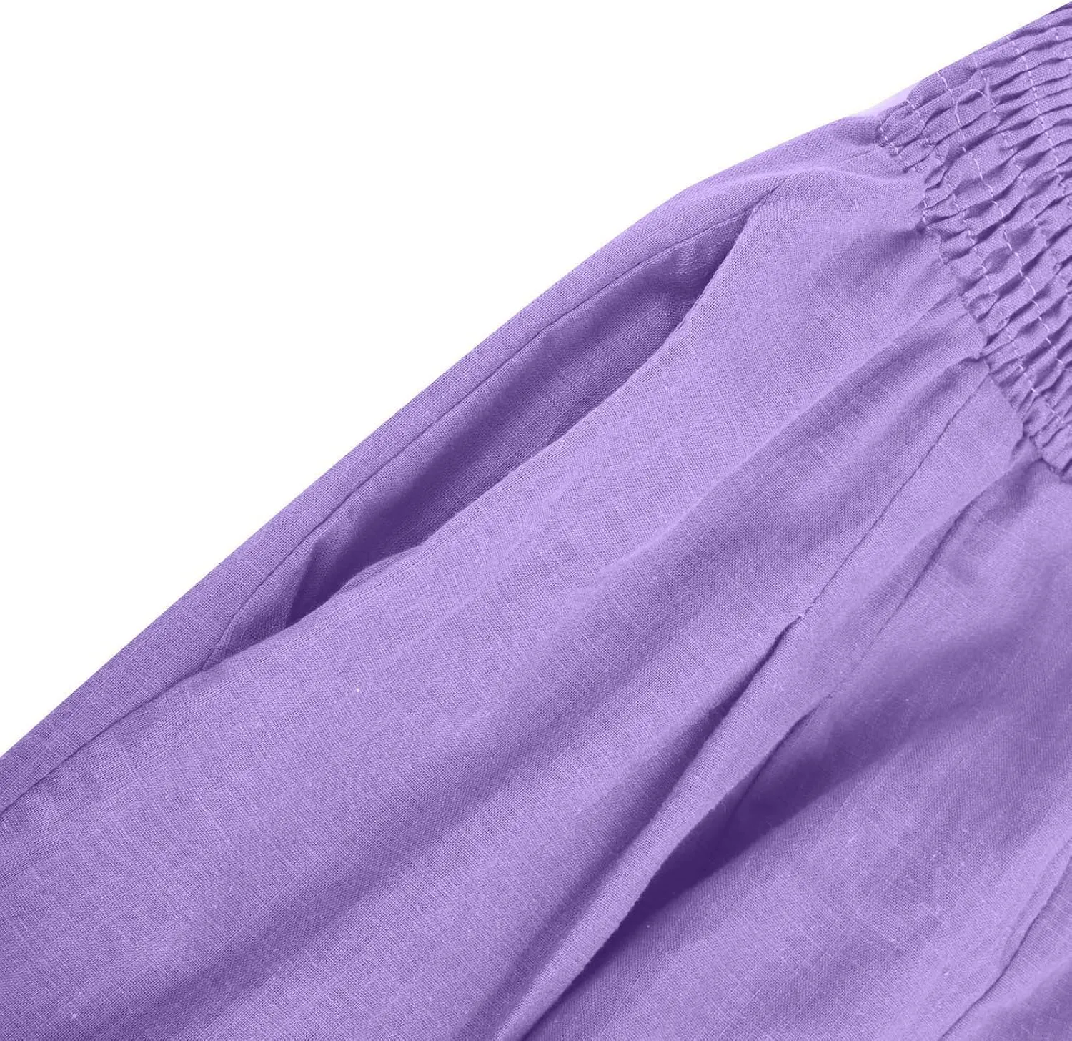 Women's Summer High Waisted Cotton Linen Palazzo Pants Wide Leg Long Lounge Pant Trousers Joggers Slacks with Pockets